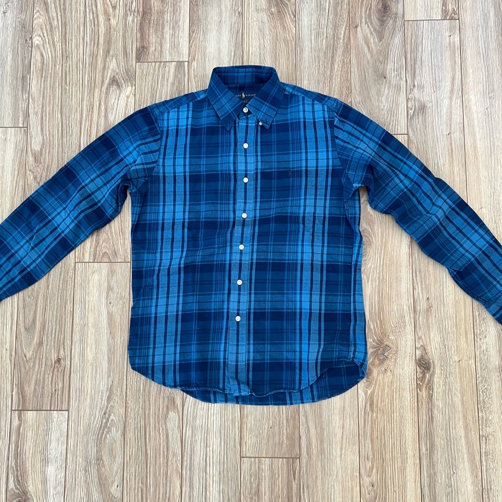 Ralph Lauren Navy Checkered Men's Shirt